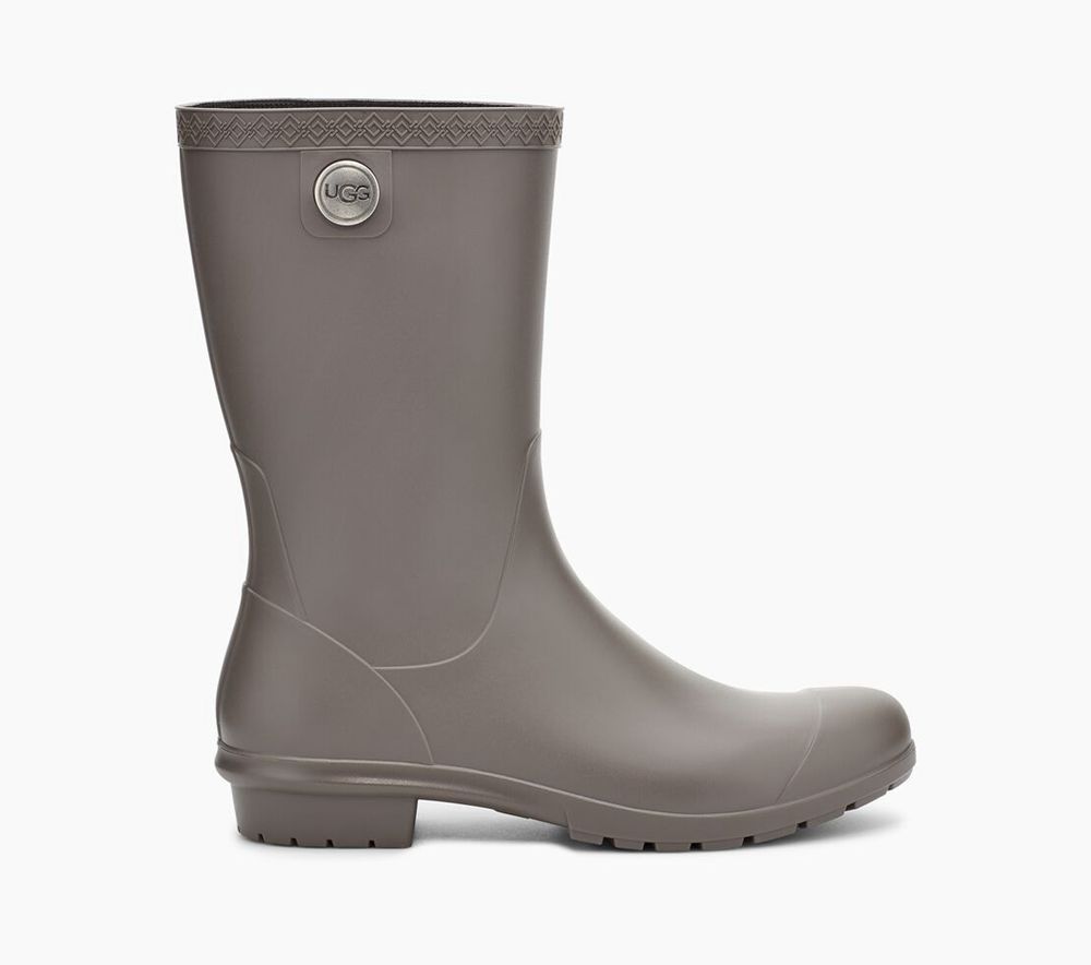 Ugg Rain Boot Womens - Ugg Sienna Matte Grey - 509FEWNUX